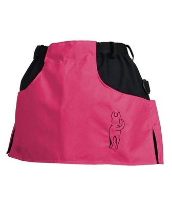 Výcviková sukňa KILT, s odnímateľným pamlskovníkom, ružová, XS-S