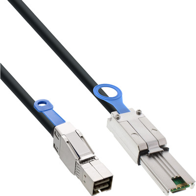 Kábel Mini SAS HD, SFF-8644 to SFF-8088, 6Gb/s, 2m, čierny