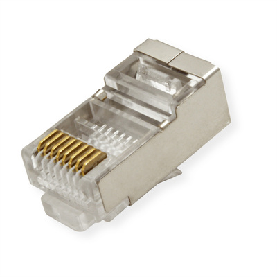 Konektor 8/8 RJ45, cat.5e, tienený 10ks/bal