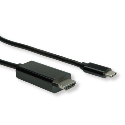 Kábel USB 3.1 Typ C na HDMI M/M 5m, gen.2, 4K2K@60Hz, čierny