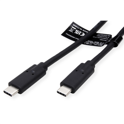Kábel USB 4 Gen 3x2, Typ C CM/CM 0.8m, 40Gbps, PD 100w 20V5A, čierny