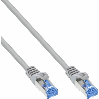 S/FTP (PiMF) Patchkábel LSOH TPE 5m cat.6a, sivý, CCA, flexiblný