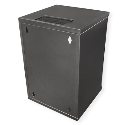 10" Rack na stenu 9U, čierny, 464x312x300 mm (HxWxD), RAL9005