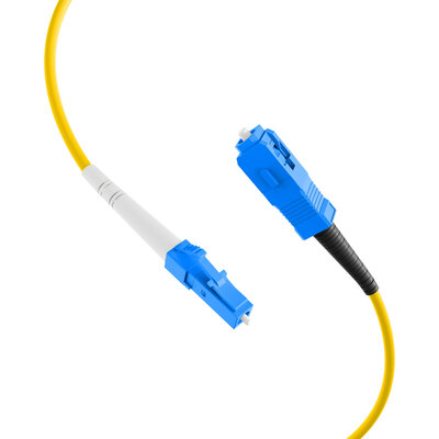 Fiber kábel LC-SC, 1m Simplex OS2(9/125µm), LSOH, G657.A2, ohybný, 2mm, žltý