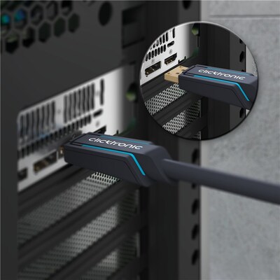 Kábel DisplayPort na DVI-D M/M 2m, jednosmerný, max. 1920x1200@60Hz, modrý, pozl. konektor, C