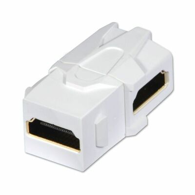 Modul HDMI Keystone F/F 90°  biely