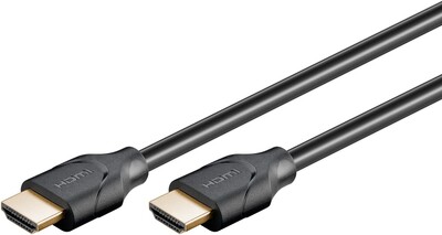 Kábel HDMI M/M 2m, Ultra High Speed+Eth, 8K@60Hz, HDMI 2.1, 48G, G pozl. konektor, čierny