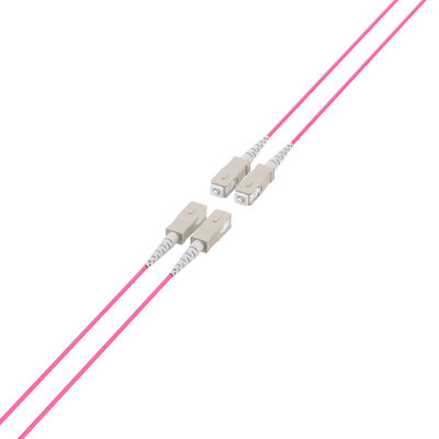 Fiber kábel SC-SC, 100m OM4(50/125µm), Trunk cable U-DQ(ZN)BH 4E, 4x Simplex, čierny/fialový