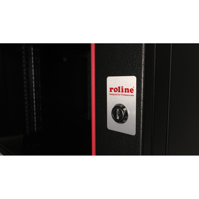 19" Rack na stenu 7U, čierny, 418x600x450mm (HxWxD), RAL9005, PRO, odnímateľné bočnice