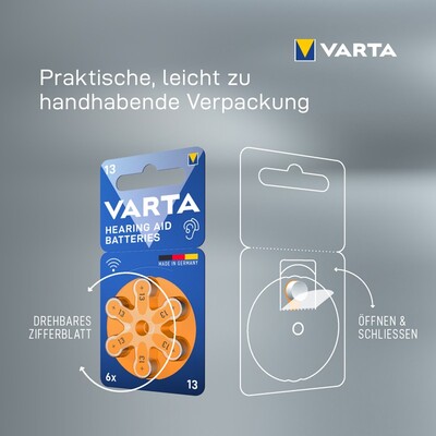 Batéria VARTA Hearing Aid PR48/V13 (6ks) 1.45V 6BL