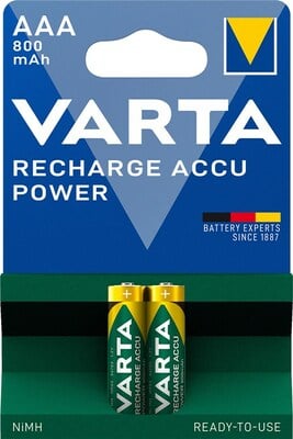 Baterka VARTA RTU nabíjacia AAA (2ks) 1.2V 800mAh NiMH (HR03 56703) 2BL