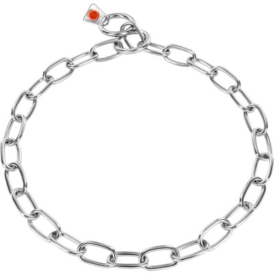 Obojok retiazkový sťahovací 3mm/49cm, stredné oko, nerezová oceľ, HS