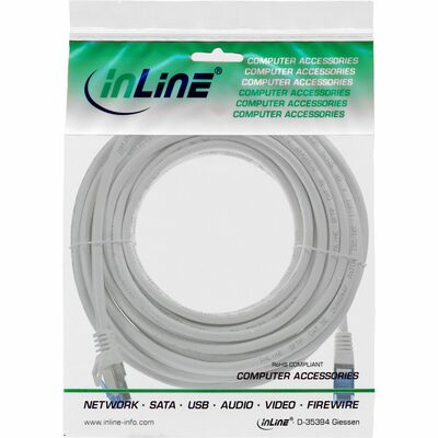 S/FTP (PiMF) Patchkábel LSOH TPE 0.5m cat.6a, sivý, CCA, flexiblný