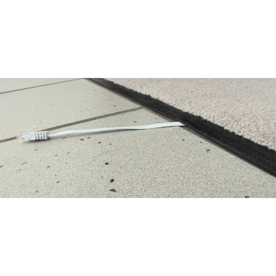 UTP Patchkábel 10m cat.6, modrý, plochý, Cu