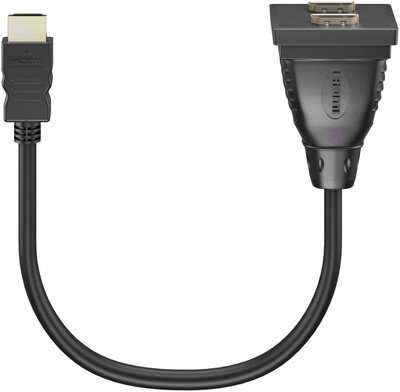 Rozdvojka Y HDMI 1xM-2xF, 20cm, čierna