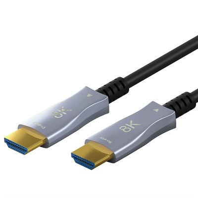 Kábel HDMI M/M 40m, Ultra High Speed+Eth, 8K@60Hz, HDMI 2.1, čierny, jednosmerný, aktívny, optický