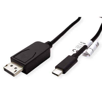 Kábel USB 3.1 Typ C na DisplayPort M/M 3m, 4K@60Hz UHD, čierny