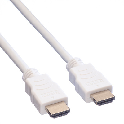 Kábel HDMI M/M 10m, High Speed+Eth, 4K@30Hz, HDMI 1.4, biely