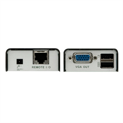 Predĺženie KVM cez TP na 100m, VGA, USB