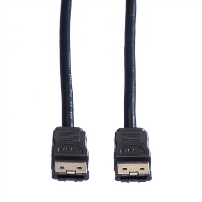 Kábel eSATA HDD 1m, 6.0 Gbit/s, čierny