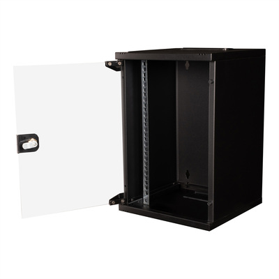 10" Rack na stenu 9U, čierny, 464x312x300 mm (HxWxD), RAL9005