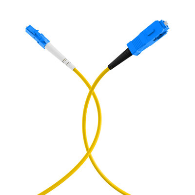 Fiber kábel LC-SC, 5m Simplex OS2(9/125µm), LSOH, G657.A2, ohybný, 2mm, žltý