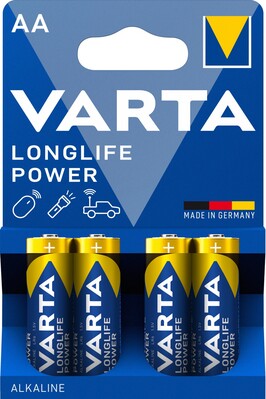 Batéria VARTA Longlife Power Alkalická AA (4ks) 1.5V (LR6) 4BL