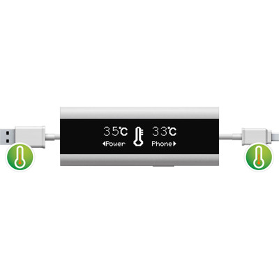 Kábel USB 2.0 A-MICRO-B M/M 1m, Multimeter, biely