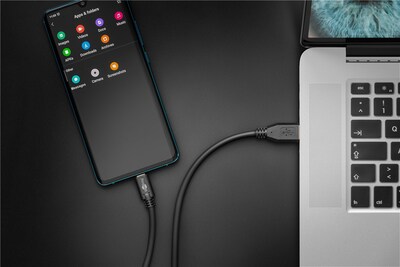 Kábel USB 3.2 Gen 1, AM/CM Typ C 1m, 5Gbps, čierny