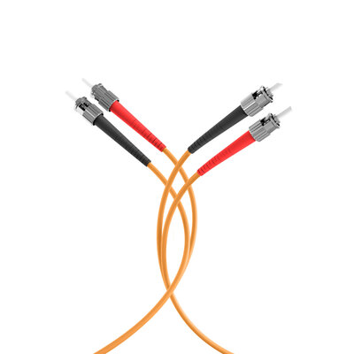 Fiber kábel ST-ST, 10m Duplex OM1(62.5/125µm), LSOH, 3mm, oranžový