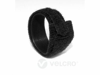 Zväzovacie lanko, suchý zips, 150x20mm, 100ks/bal, čierne, VELCRO® ONE-WRAP®