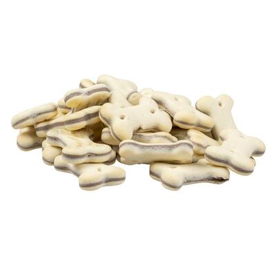 Pamlsky DUVO PLUS Biscuit Stuffed bones - plnené sušienky v tvare kosti, 500g