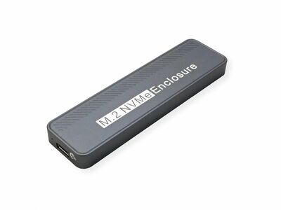 Externý box / Adaptér USB 3.2 Gen 2x2 Typ C na NVMe M.2 SSD HDD (M-key), 20Gbps, čierny