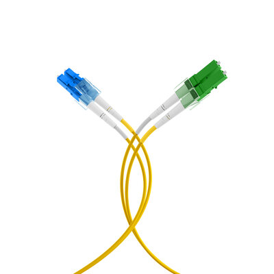 Fiber kábel LC/APC-LC, 3m Duplex OS2(9/125µm), LSOH, 2mm, žltý