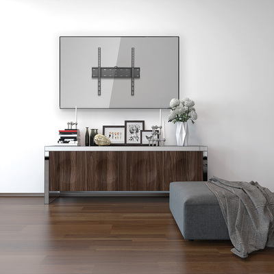 Držiak pre TV 32-55" na stenu, max 40kg, profil 27mm, VESA do 400x400, čierny
