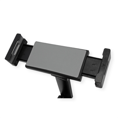 Držiak pre tablety 4.7-12.9" na stôl, univerzálny, max 1kg, rameno 470mm, čierny