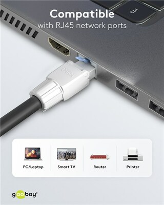 Konektor 8/8 RJ45 cat.6a, UTP 10Gbit, na drôt, montáž bez klieští AWG 22-24, biely skrutkovací