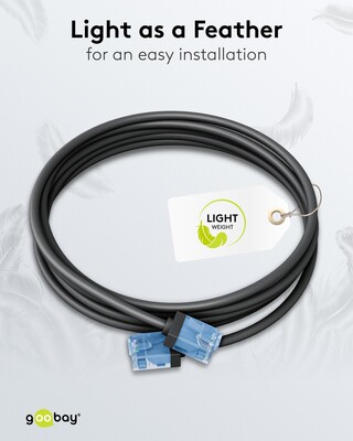 UTP Patchkábel LSOH TPE 7.5m cat.6a, čierny, slim, Cu, Flex Cable, Eco obal