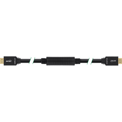Kábel HDMI M/M 30m, High Speed+Eth, 4K@30Hz, HDMI 1.4, pozl. konektor, čierny, jednosmerný, aktívny