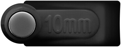 Káblová úchytka 10mm, čierna, 100ks/bal