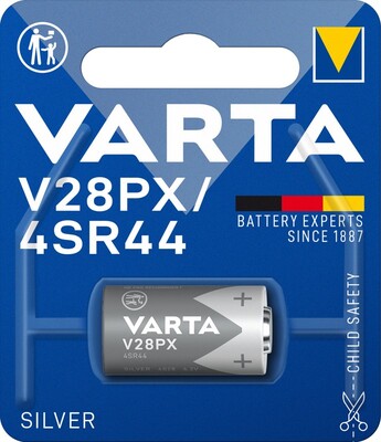 Batéria VARTA Striebrooxidová 4SR44 6.2V 145mAh (V28PX 4028) 1BL