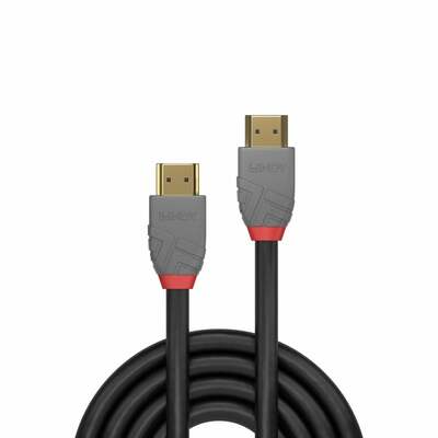 Kábel HDMI M/M 3m, Ultra High Speed+Eth, 10K@120Hz, HDMI 2.1, G, sivý, s certifikátom, Anthra Line