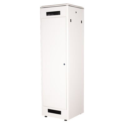 19" Rack na podlahu 42U, 2053x600x600mm (HxWxD), PRO, sklenené dvere, sivý
