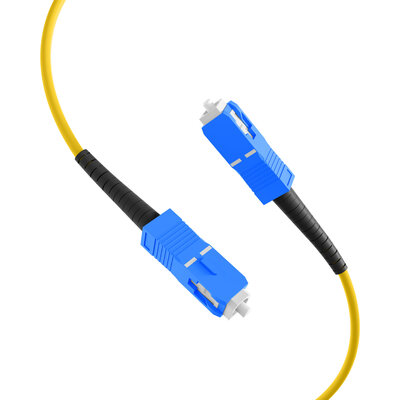 Fiber kábel SC-SC, 0.5m Simplex OS2(9/125µm), LSOH, G657.A2, ohybný, 3mm, žltý