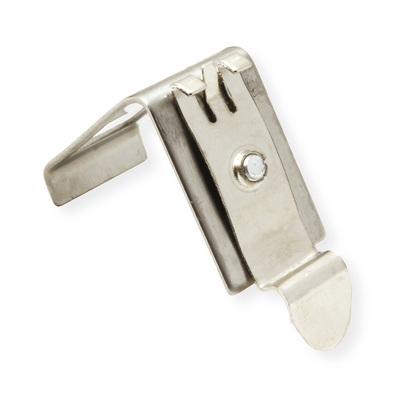 Držiak na DIN lištu, 1x Keystone, celokovový