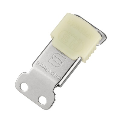 Náhradná bezpečnostná spona ClicLock, na ostnatý obojok 3.2mm, fluorescenčný obal, nerezová oceľ, HS