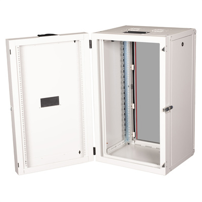 19" Rack na stenu 20U, sivý, 996x600x600mm (HxWxD), RAL7035, PRO, otočný (2-dielny)