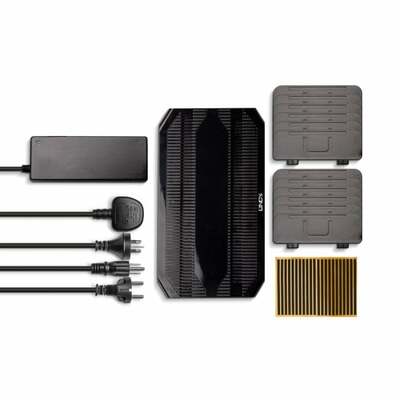Nabíjačka USB 230V 10port, 10xUSB A, 1.8A, 90W, úložné prepážky, s adaptérom do zásuvky, čierna