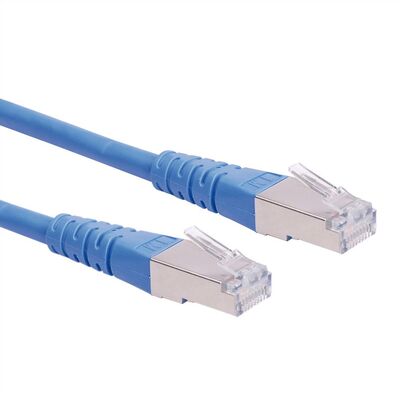 S/FTP (PiMF) Patchkábel 0.3m cat.6, modrý, CCA, Component Level