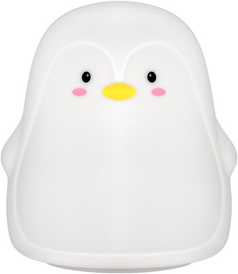 Nočná LED lampa "Tučniak", rôzne režimy svietenia, RGB farby, nabíjacia (USB C)